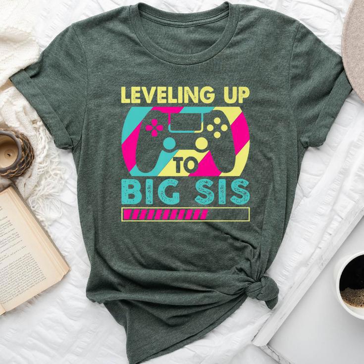 Promoted To Big Sister Leveling Up To Big Sis Bella Canvas T-shirt