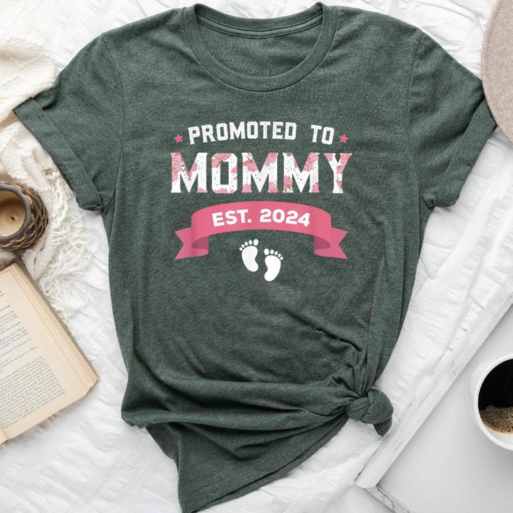 Promoted To Mommy Est 2024 New Mom First Mommy Bella Canvas T-shirt