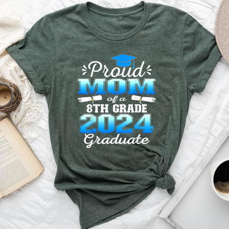 Proud Mom Of 2024 8Th Grade Graduate Family Middle School Bella Canvas T-shirt