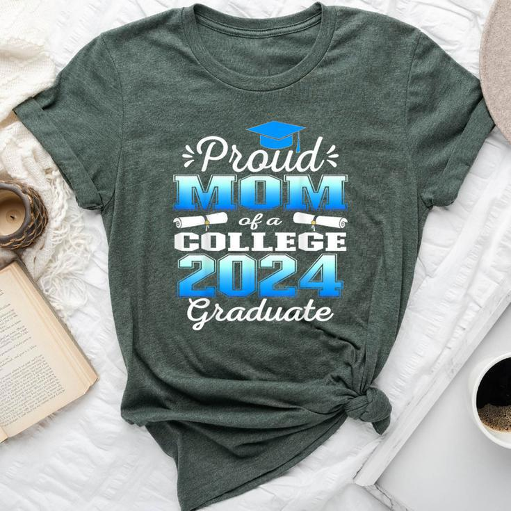 Proud Mom Of 2024 College Graduate Family 24 Graduation Bella Canvas T-shirt
