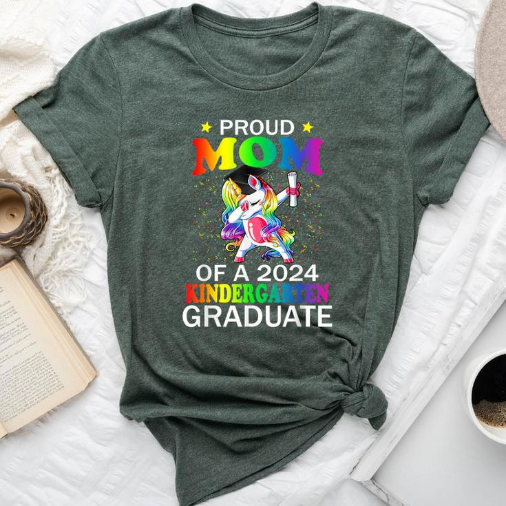 Proud Mom Of A 2024 Kindergarten Graduate Unicorn Dab Bella Canvas T-shirt
