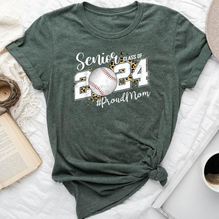 Proud Mom Of A 2024 Senior Graduate Class Of 2024 Baseball Bella Canvas T-shirt