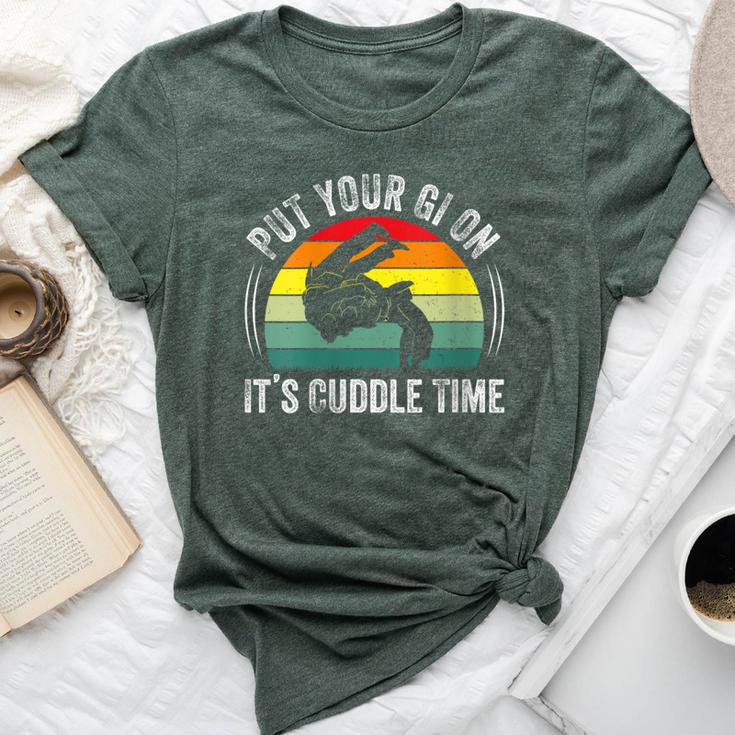 Put Your Gi On It's Cuddle Time Vintage Brazilian Jiu Jitsu Bella Canvas T-shirt