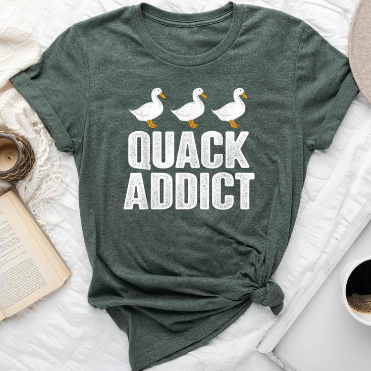 Quack Addict Duck Lover Bella Canvas T-shirt