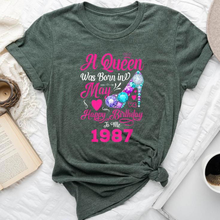 Queen Was Born In May 1987 Girl 34 Years Birthday Bella Canvas T-shirt