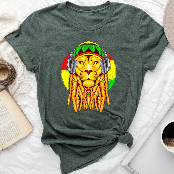 Rastafarian Lion Leo Horoscope Zodiac Sign Rasta Women Bella Canvas T-shirt