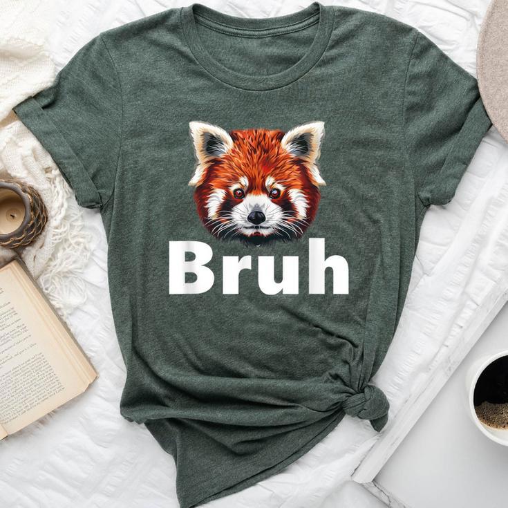 Red Panda Bruh Bella Canvas T-shirt