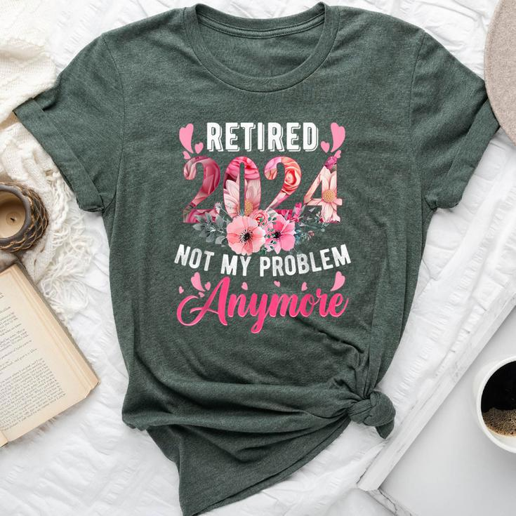 Retired 2024 Retirement For 2023 Floral Bella Canvas T-shirt