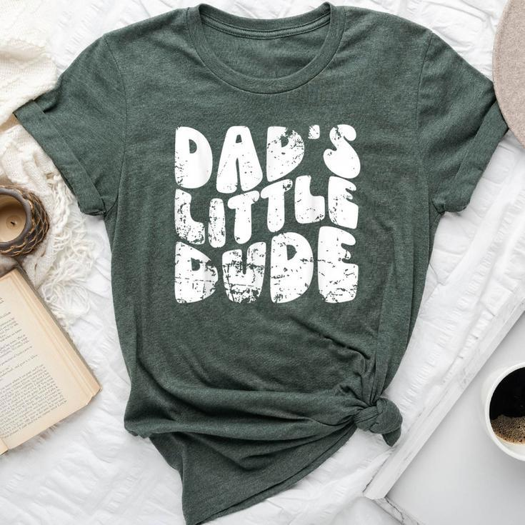 Retro Father's Day Dad's Little Dude Toddler Kid Boys Girls Bella Canvas T-shirt