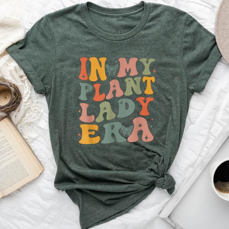 Retro Groovy In My Plant Lady Era Xmas Gardening Plant Mom Bella Canvas T-shirt