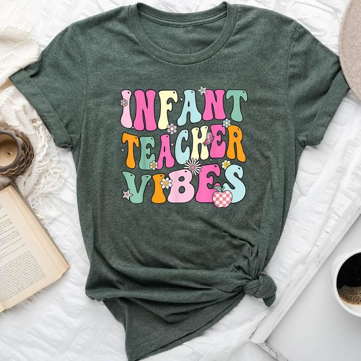 Retro Infant Teacher Vibes Daycare Teacher Bella Canvas T-shirt