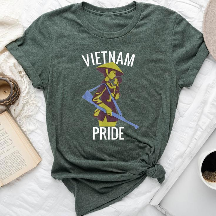 Retro Militant Vietnam Pride Vietnamese Mom I Love Vietnam Bella Canvas T-shirt