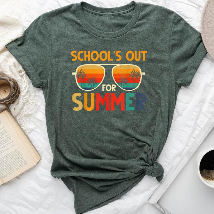 Retro Schools Out For Summer Last Day Of School Teacher Boy Bella Canvas T-shirt