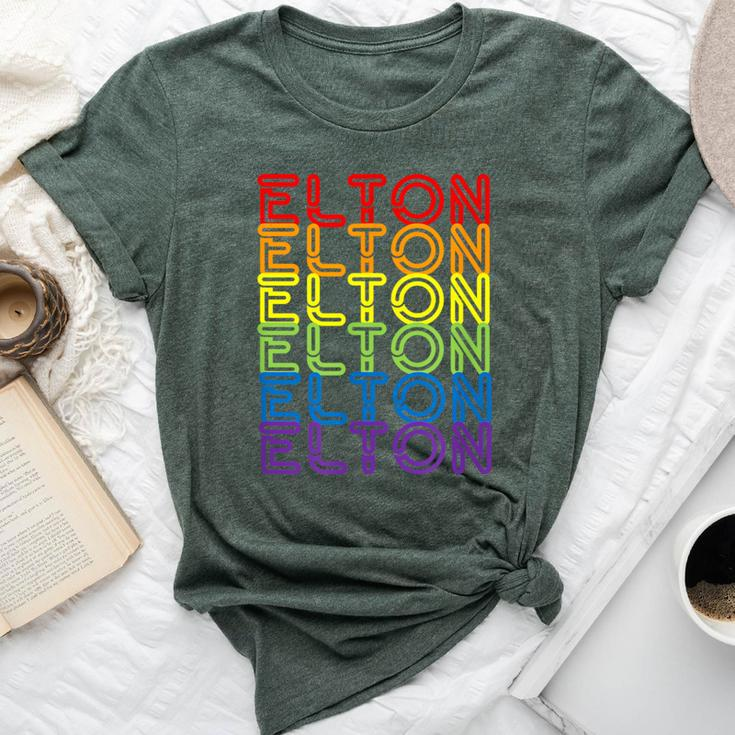 Retro Style Elton Rainbow Bella Canvas T-shirt