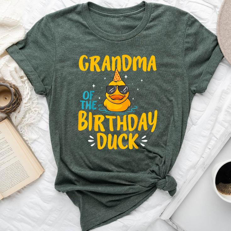 Rubber Duckies Grandma Of The Birthday Duck Rubber Duck Bella Canvas T-shirt