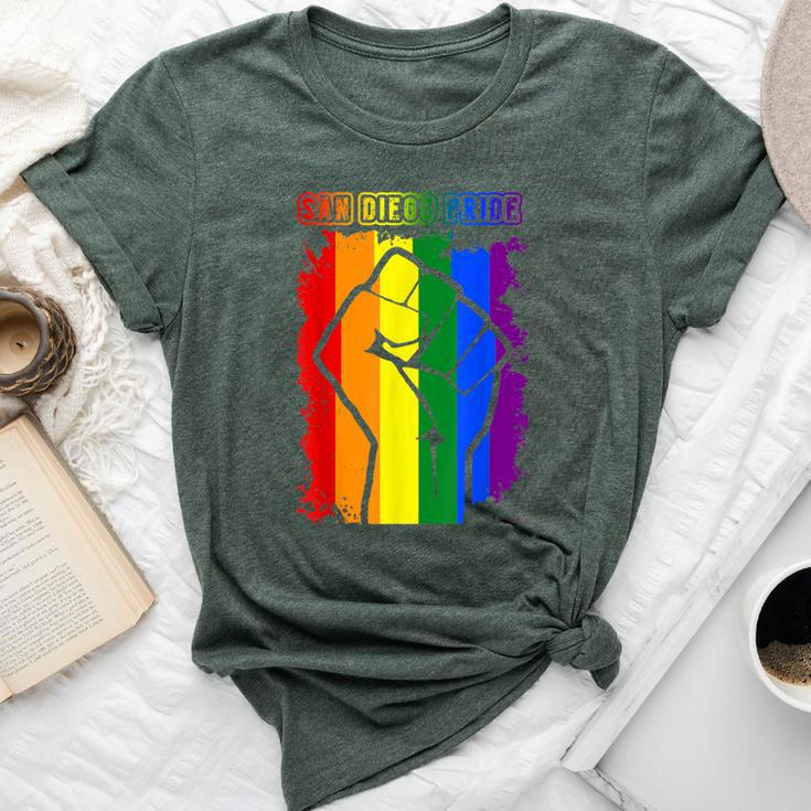 San Diego Lgbt Pride Month Lgbtq Rainbow Flag Bella Canvas T-shirt