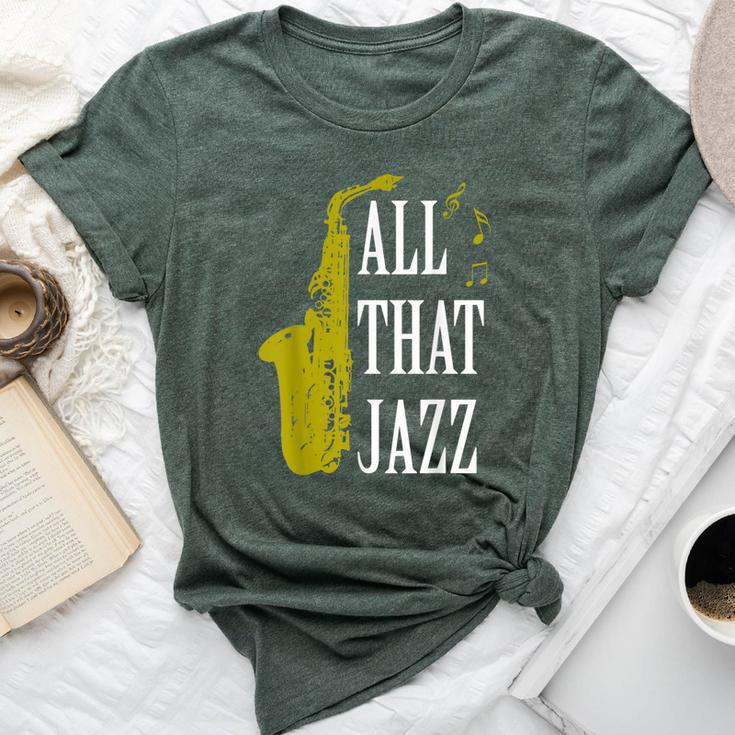 Saxophone Jazz Music Baritone Musical Blues Teacher Bella Canvas T-shirt