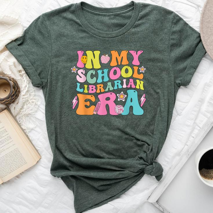 In My School Librarian Era Groovy Back To School Life Bella Canvas T-shirt