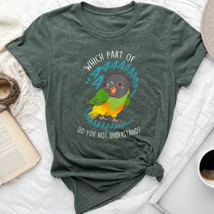 Senegal Parrot Aaaa Cute Pet Bird Mom Parrot Dad Bella Canvas T-shirt