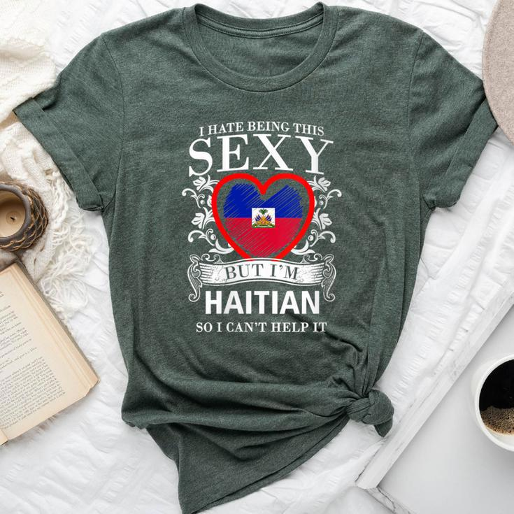 Sexy Haitian I Heart Flag Bella Canvas T-shirt
