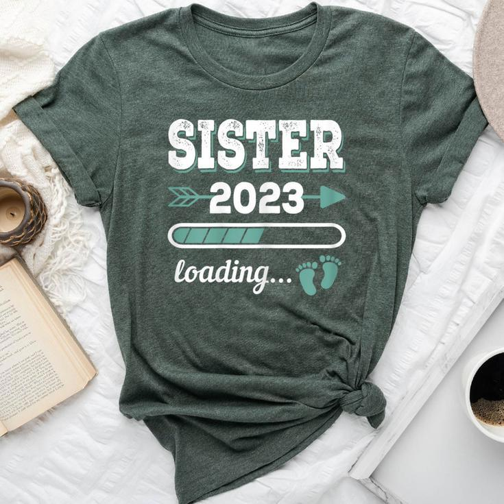 Sister 2023 Loading Expectant Big Sister 2023 Sister-To-Be Bella Canvas T-shirt