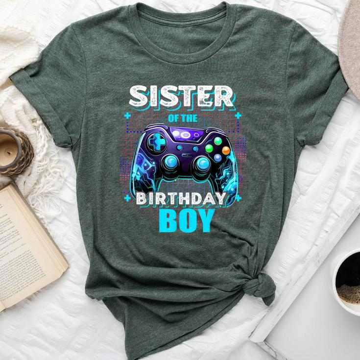 Sister Of The Birthday Boy Matching Video Game Birthday Bella Canvas T-shirt