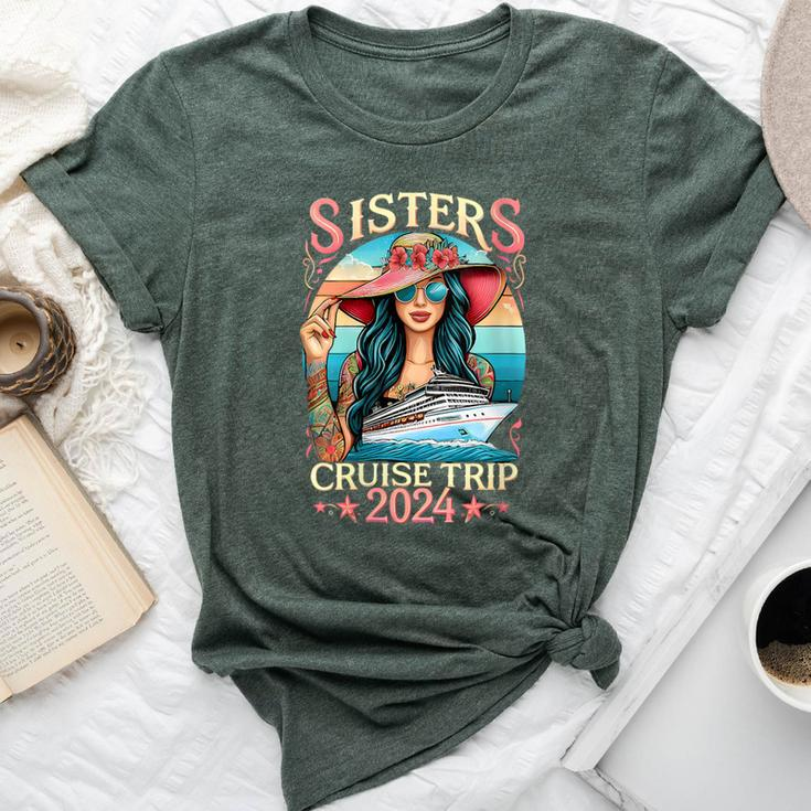 Sisters Cruise Trip 2024 Sister Cruising Vacation Trip Bella Canvas T-shirt