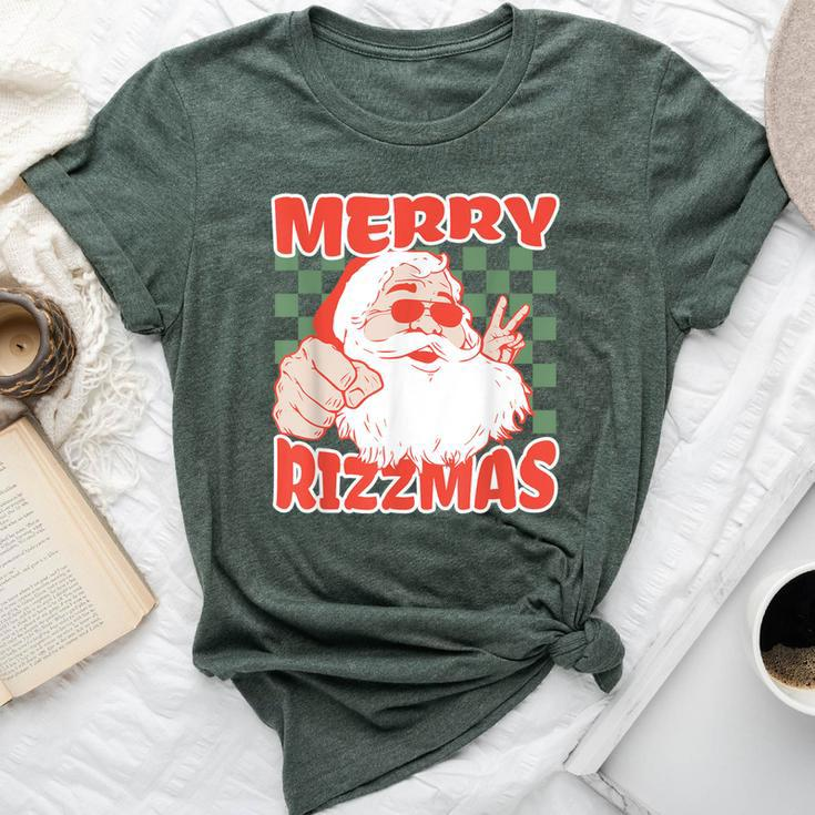 Skater Christmas Rizz Meme Merry Rizzmas For Skater Girl Bella Canvas T-shirt