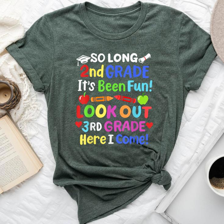 So Long 2Nd Grade Happy Last Day Of School Class Of 2024 Bella Canvas T-shirt