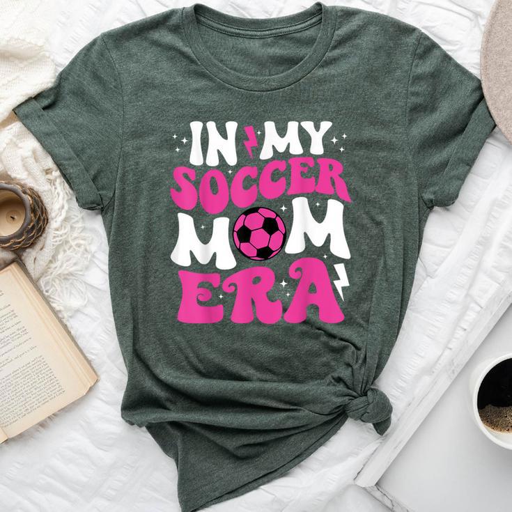 In My Soccer Mom Era Cute Groovy Soccer Mom Bella Canvas T-shirt