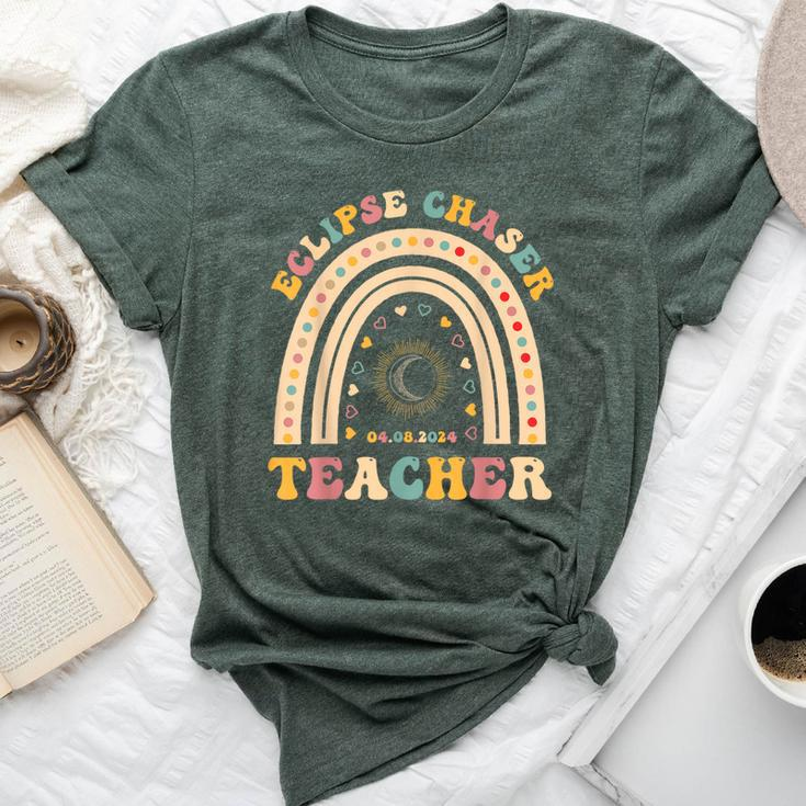 Solar Eclipse Chaser 2024 April 8 Teacher Teaching Educator Bella Canvas T-shirt