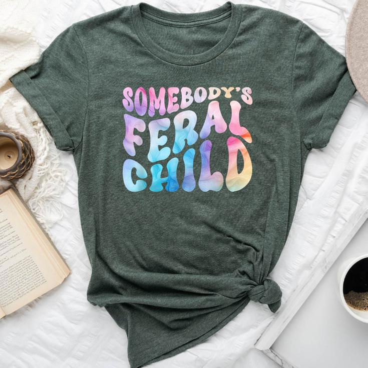 Somebody's Feral Child Toddler Girl And Boy Quotes Bella Canvas T-shirt