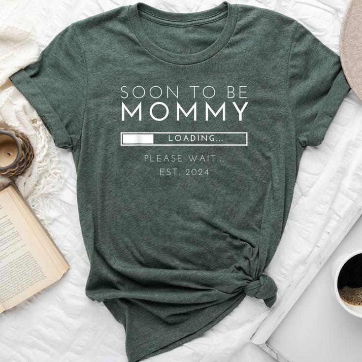 Soon To Be Mommy Est 2024 Promoted To Mom 2024 New Mama Bella Canvas T-shirt