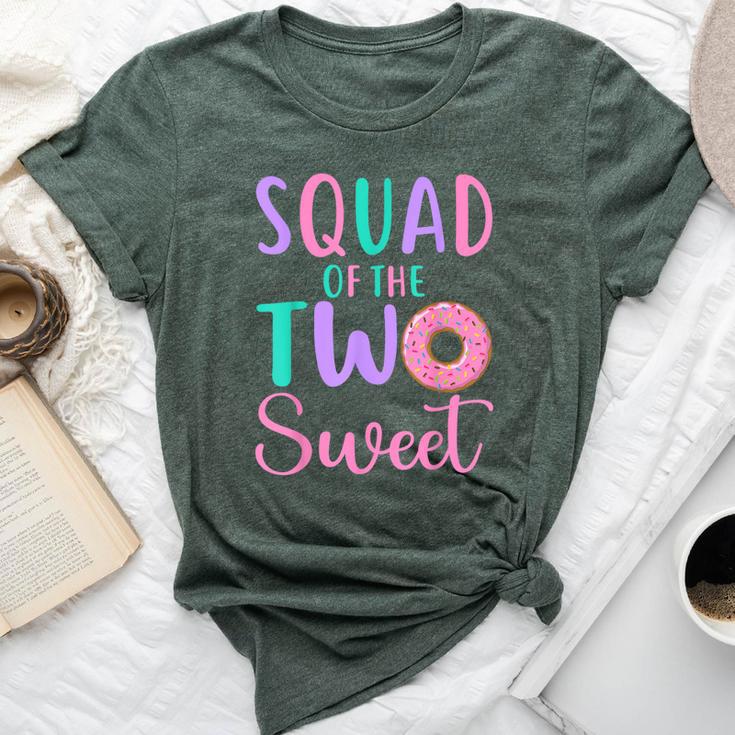 Squad Of The Two Sweet Team 2Nd Birthday Girl Donut Party Bella Canvas T-shirt