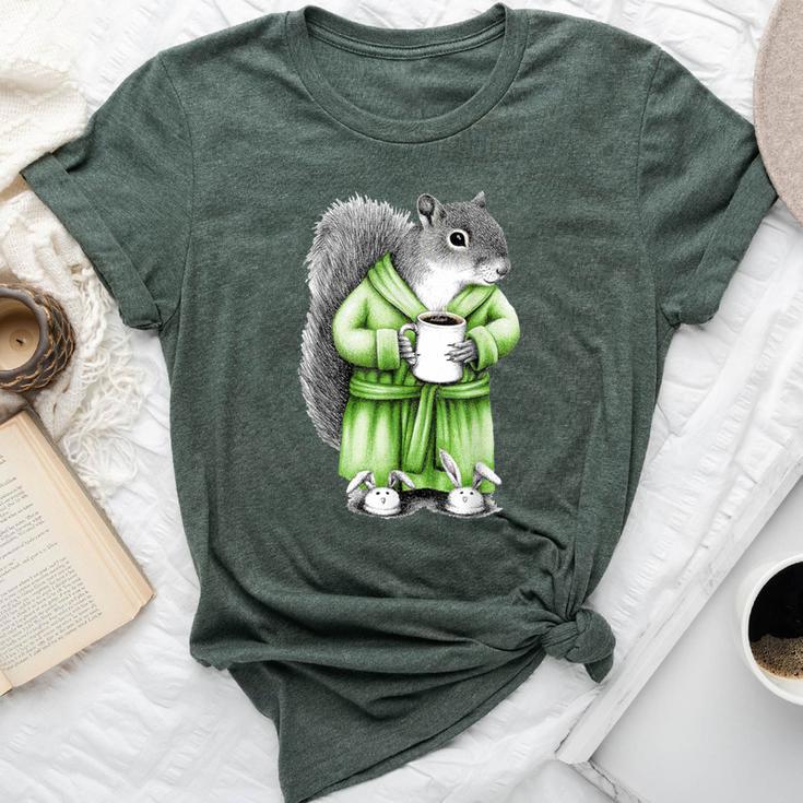 Squirrel Coffee Cup Coffee Drinking Squirrel Bella Canvas T-shirt