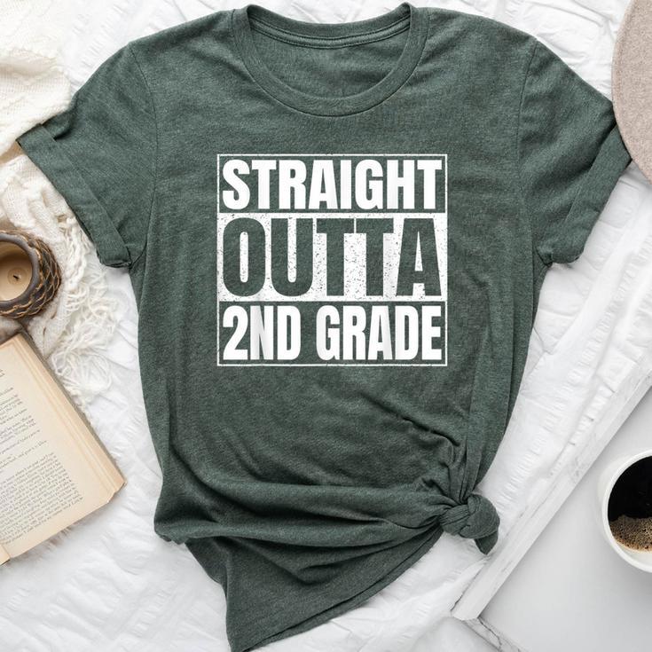 Straight Outta 2Nd Grade Class 2024 Second Grade Graduation Bella Canvas T-shirt