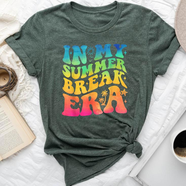 In My Summer Break Era Summer Break Groovy Teacher Tie Dye Bella Canvas T-shirt