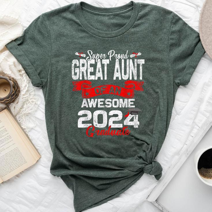 Super Proud Great Aunt Of A 2024 Graduate 24 Graduation Bella Canvas T-shirt