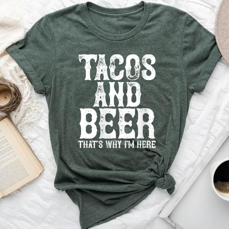 Tacos And Beer Drinking Drunk Cinco De Mayo Women Bella Canvas T-shirt