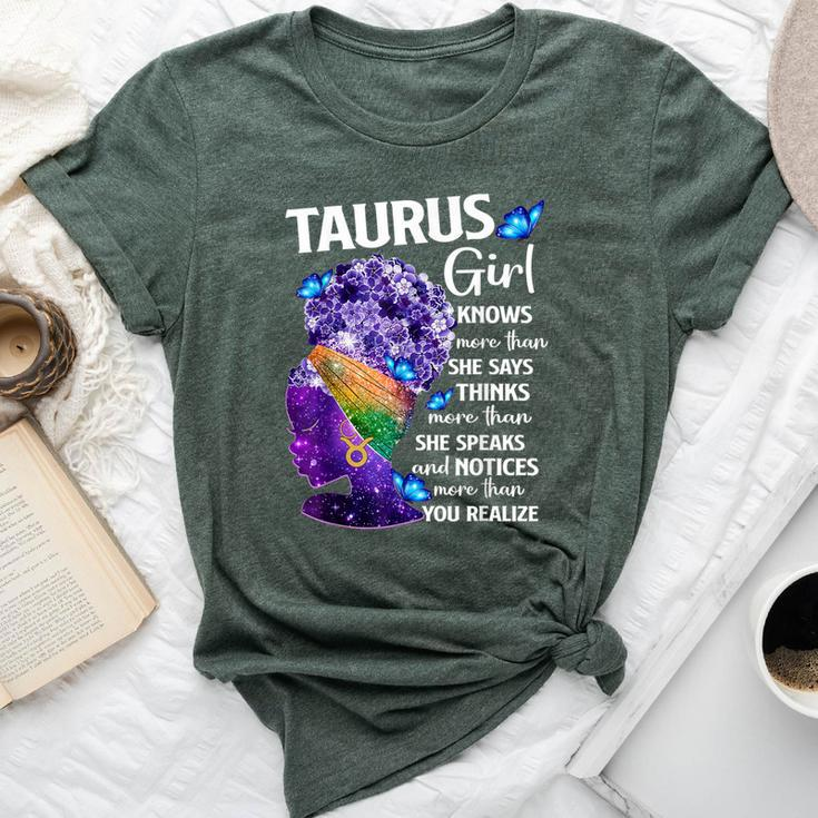 Taurus Queen Sweet As Candy Birthday For Black Women Bella Canvas T-shirt