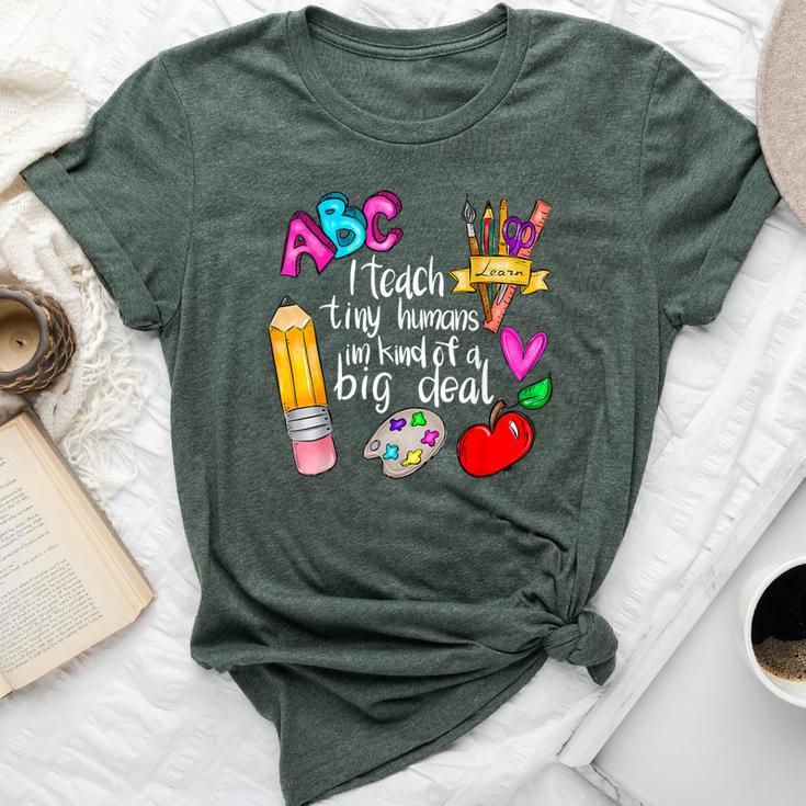 I Teach Tiny Humans Teacher Appreciation Back To School Bella Canvas T-shirt