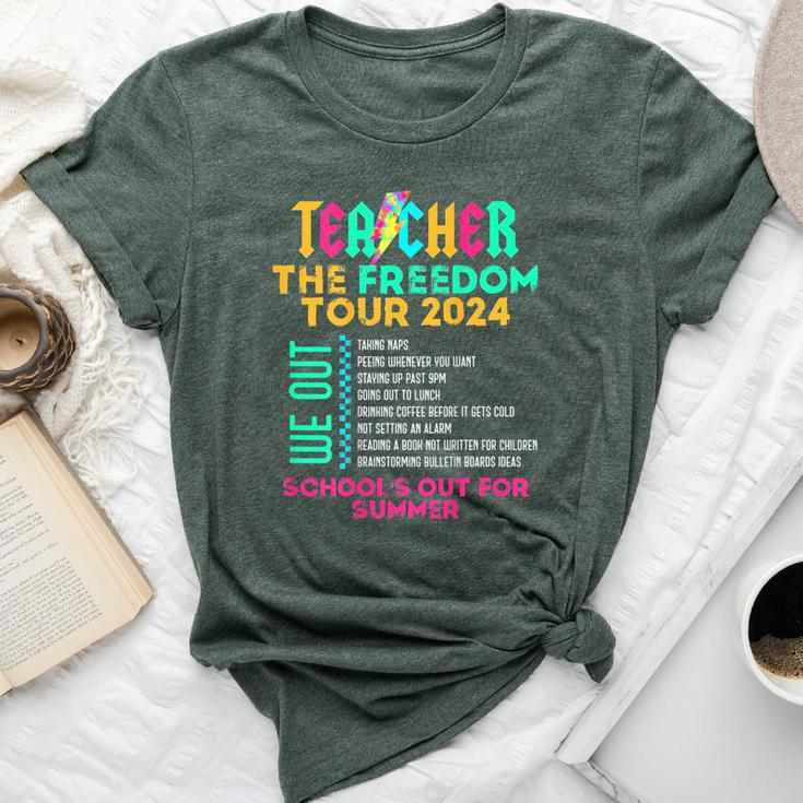 Teacher The Freedom Tour 2024 School's Out For Summer Back Bella Canvas T-shirt
