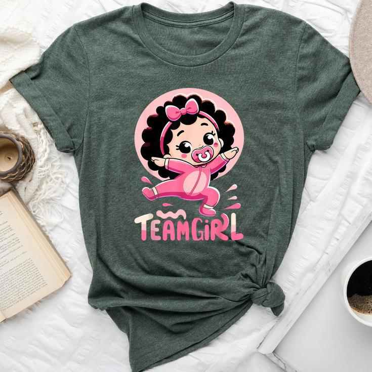 Team Girl Baby Gender Reveal Party Announcement Bella Canvas T-shirt