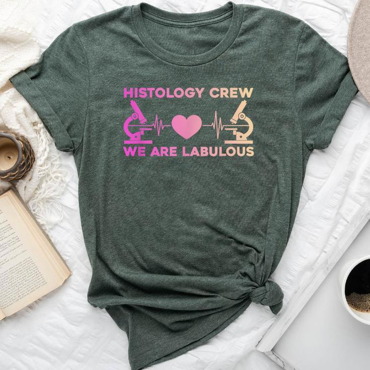 Histo Technician Crew Histology Tech Microscopes Bella Canvas T-shirt