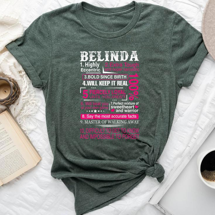 Ten Facts About Name Is Belinda First Name Bella Canvas T-shirt