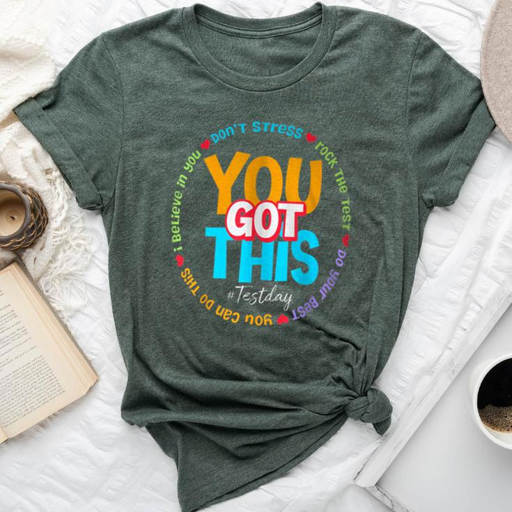 Test Day Rock The Test Teacher Te Day You Got This Bella Canvas T-shirt