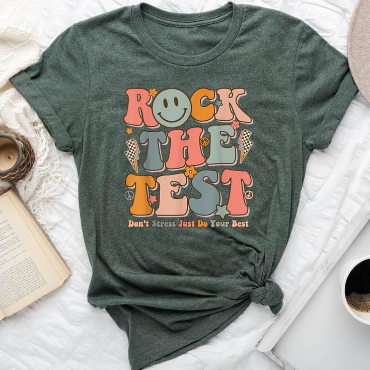 Testing For Teachers Test Day Teacher Rock The Test Bella Canvas T-shirt