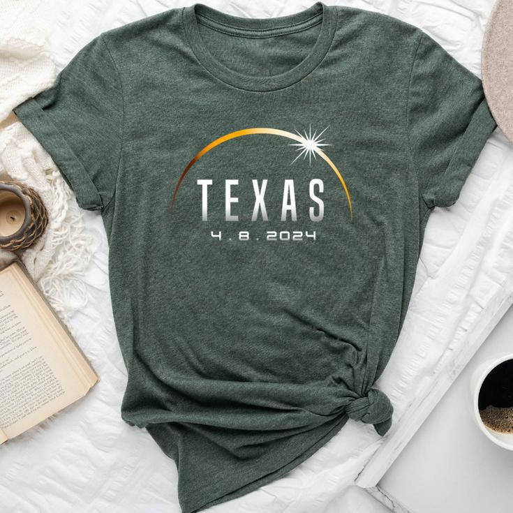 Texas Total Solar Eclipse 2024 April 8 Boys Girls Bella Canvas T-shirt