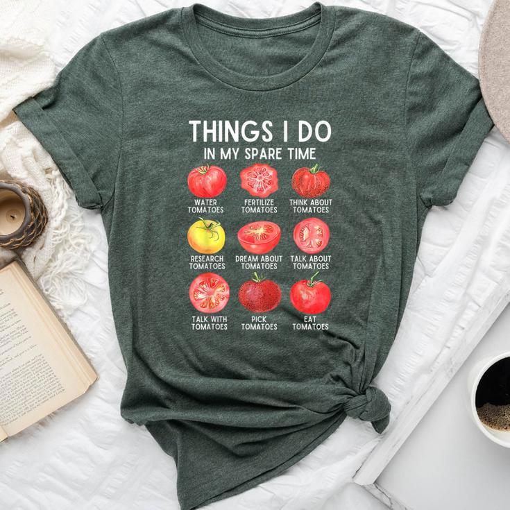 Things I Do In My Spare Time Tomatoes Gardening Plant Lover Bella Canvas T-shirt