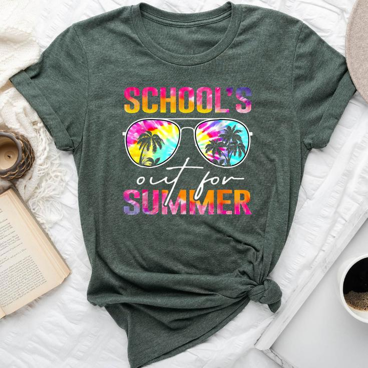 Tie Dye Last Day Of School's Out For Summer Teacher Girls Bella Canvas T-shirt